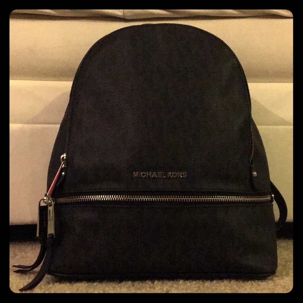 Michael Kors Black Rhea Backpack